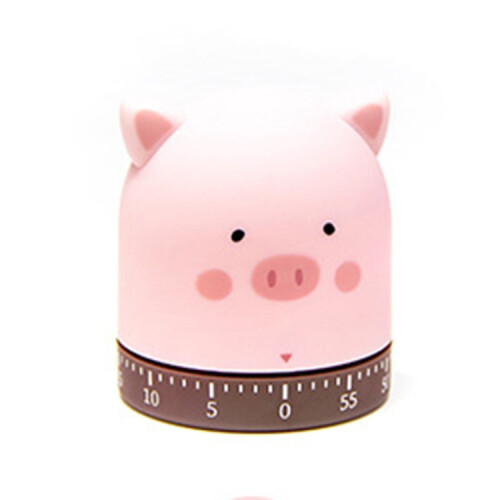 Cartoon Zoo Time Manager Mechanical Timer Reminder (Pig)