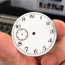 (Dial-A) 37mm 9 O'Clock Small Seconds Watch Dial for ST3600/ETA6497 Movement Repair Parts