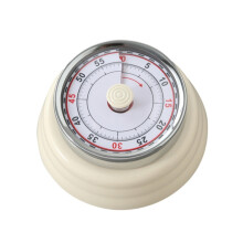 Kitchen Timer, Convenient Home Timer, Magnetic Alarm Clock (Off-White)