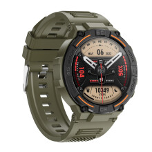 (Green) HW50 Bluetooth-Compatible Waterproof HD Screen Talking Watch For Android IOS NEW