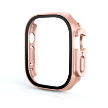 (49mm-Raw gold) For Apple Watch Ultra 8 49mm S8 8th Gen Screen Protector Case Cover