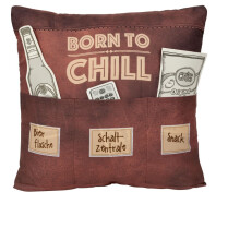 Hergo Sofahelden Sofakissen 43 x 43 cm Born to Chill
