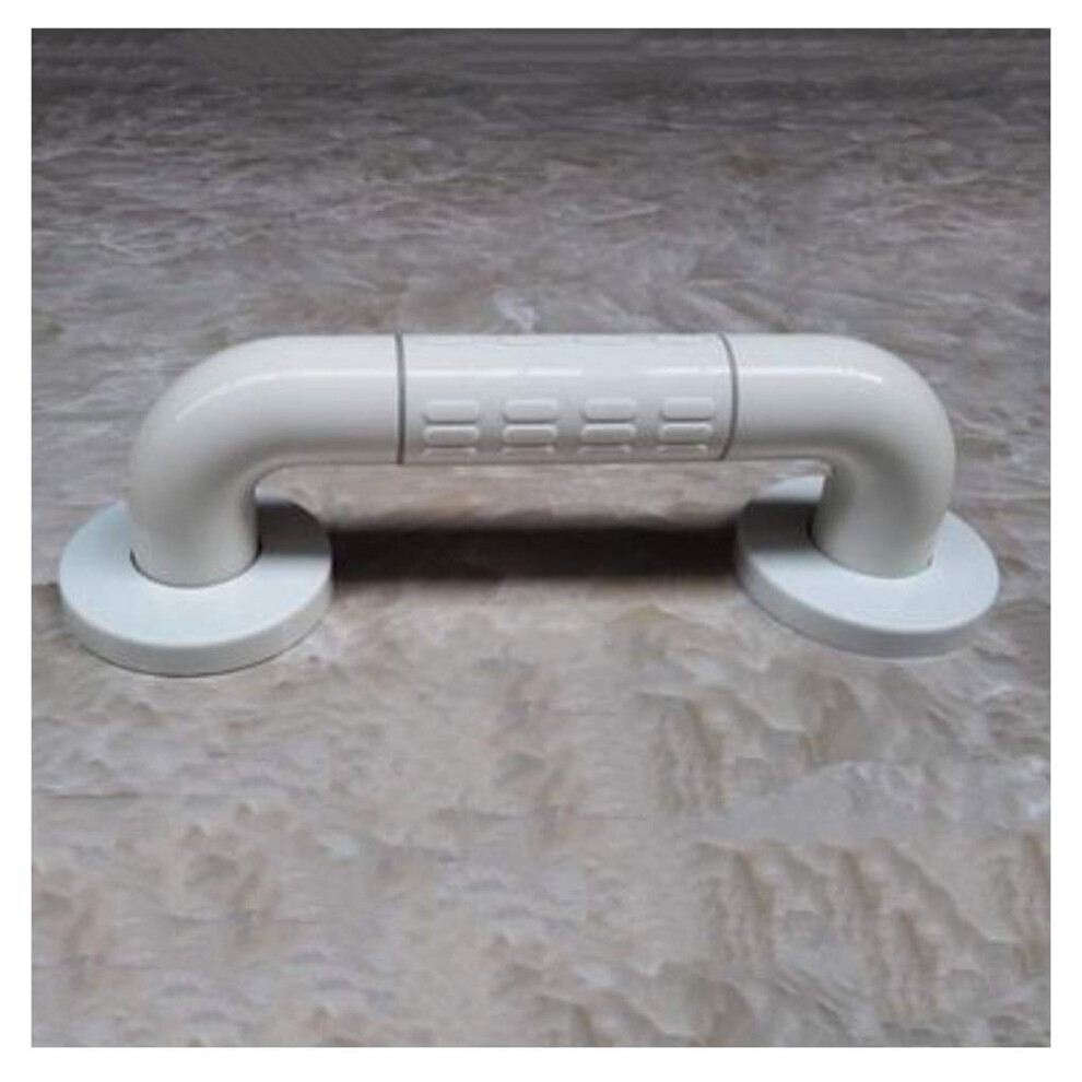 White 304 Stainless Steel Bathroom Grab Bar 48Cm Antislip 2 In 1 Shower Safety Handrail For Elderly