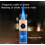 2025 Butane Torch Lighter Triple Jet Flame Touch Ignition Windproof Refillable Fuel Window Blue 2