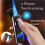 2025 Butane Torch Lighter Triple Jet Flame Touch Ignition Windproof Refillable Fuel Window Blue 3