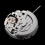 Silver Plated Automatic Mechanical Watch Movement for Miyota 82S5 7