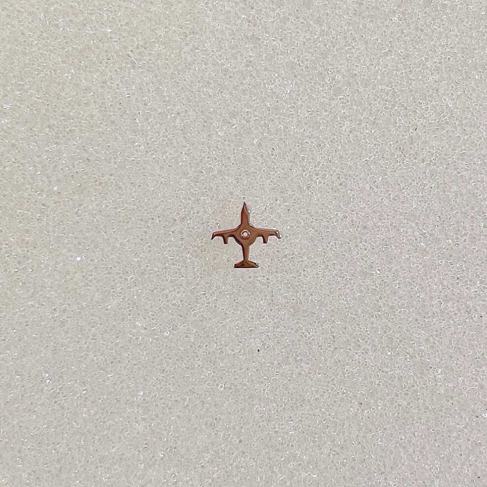 (Rose Gold) Watch Repair Replacement Parts Airplane Shape Second Hand For Vk63 Movements 320997394587