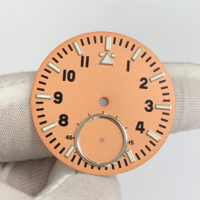 (2) 38.8mm Watch Luminous Dial 6 o'clock Subdial for ST3621/ETA6498 Movement