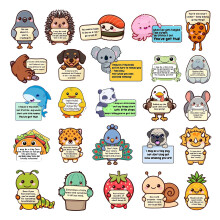 Decorative Scrapbook Sticker for Adults Students, Artistic