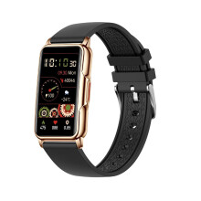 (Gold Black) H80 Bracelet Fashion Bluetooth-Compatible Talking Watch 1.47" Large Screen Watch