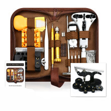 162PCS Watchmaker Watch Repair Tool Kit Case Opener Link Spring Bar Hammer Set