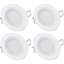 Zapustené stropné svietidlá pre obytné vozidlá, 12 V, 4 x LED, 3 W, 3200 K, stmievateľné, celohliníkové, p20241126582