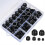 145 Pieces Bolt Covers Screw Cap, Plastic Dome Nuts, Hexagonal Nut Protection, Bolts Cap Black Bolt 1