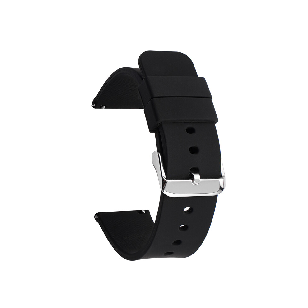 (, 18Mm) Universal Smart Watch Strap With Switchable Raw Ear Design Black 113121216370