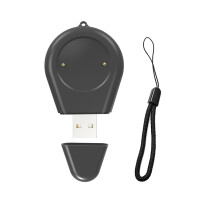 (Black) For Honor Watch4: Water Drop Mini USB Charger & GS3 Portable Charger