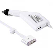 45W 14,85V 3.0 5-pins T-stijl MagSafe 2 autolader met 1 USB-poort voor Apple Macbook A1466 / A1436 / A1465 / A1435 / MD224 / MD231 / MD761 / MD711, Le