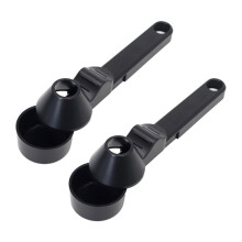 Coffee Scoop Funnel for Reusable K Cup Refillable Coffee Pods Coffee Measuring Spoon with Funnel for Ground Coffee 2PCS