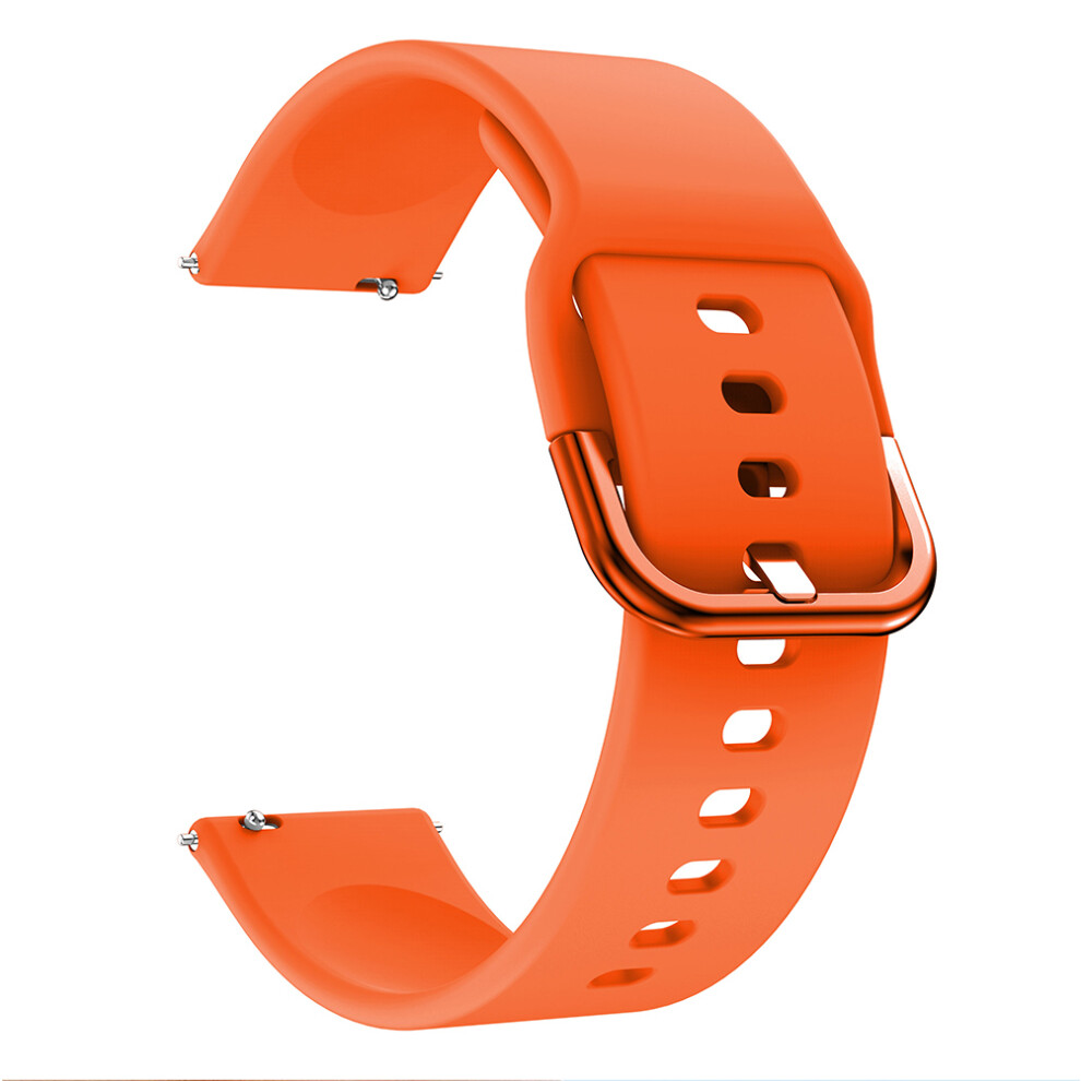 (Orange) Silicone Replacement Watch Band Strap For Samsung Galaxy Watch Active/Active2 Orange