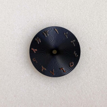 (Black) Watch Accessories Modified 28.5mm Dial Rome for NH35/NH36 Automatic Movement