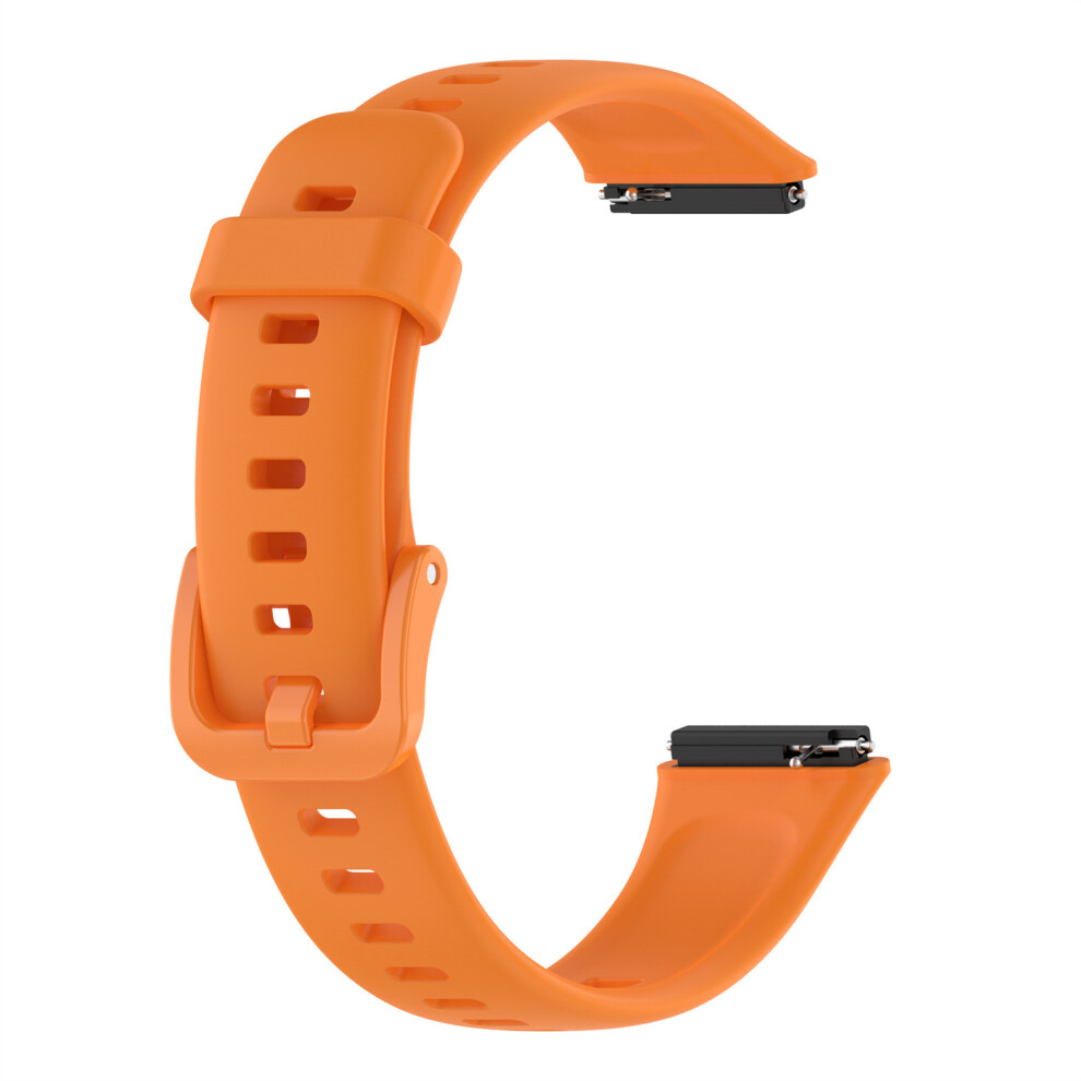 Orange (Orange) For Huawei Honor Band 7 Silicone Band Wristwatch Strap Bracelet Replacement