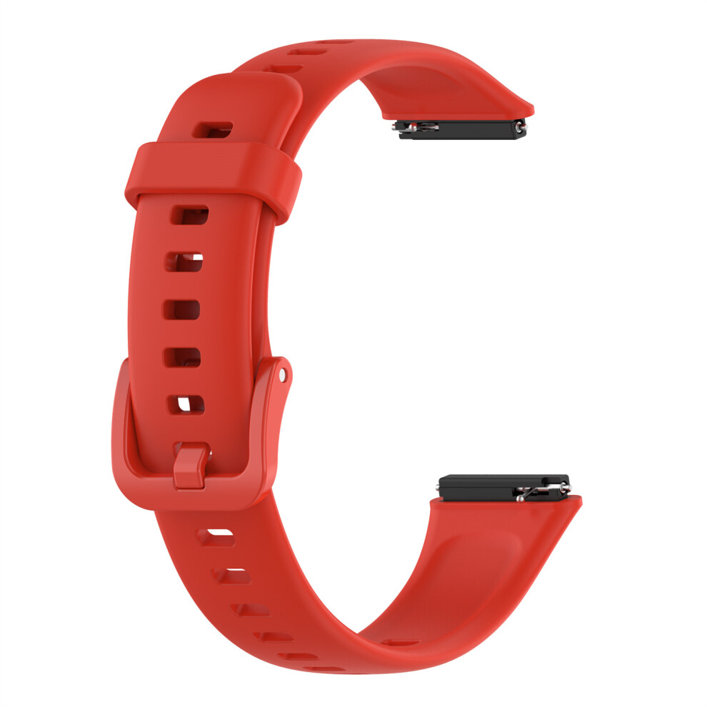 Red (Red) For Huawei Honor Band 7 Silicone Band Wristwatch Strap Bracelet Replacement