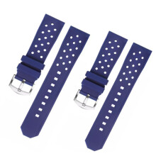 (Dark blue) 22mm Silicone Watchband Strap, Water & Sweat Resistant ?C Compatible with TAG Heuer