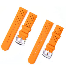 (Orange) 22mm Silicone Watchband Strap, Water & Sweat Resistant ?C Compatible with TAG Heuer