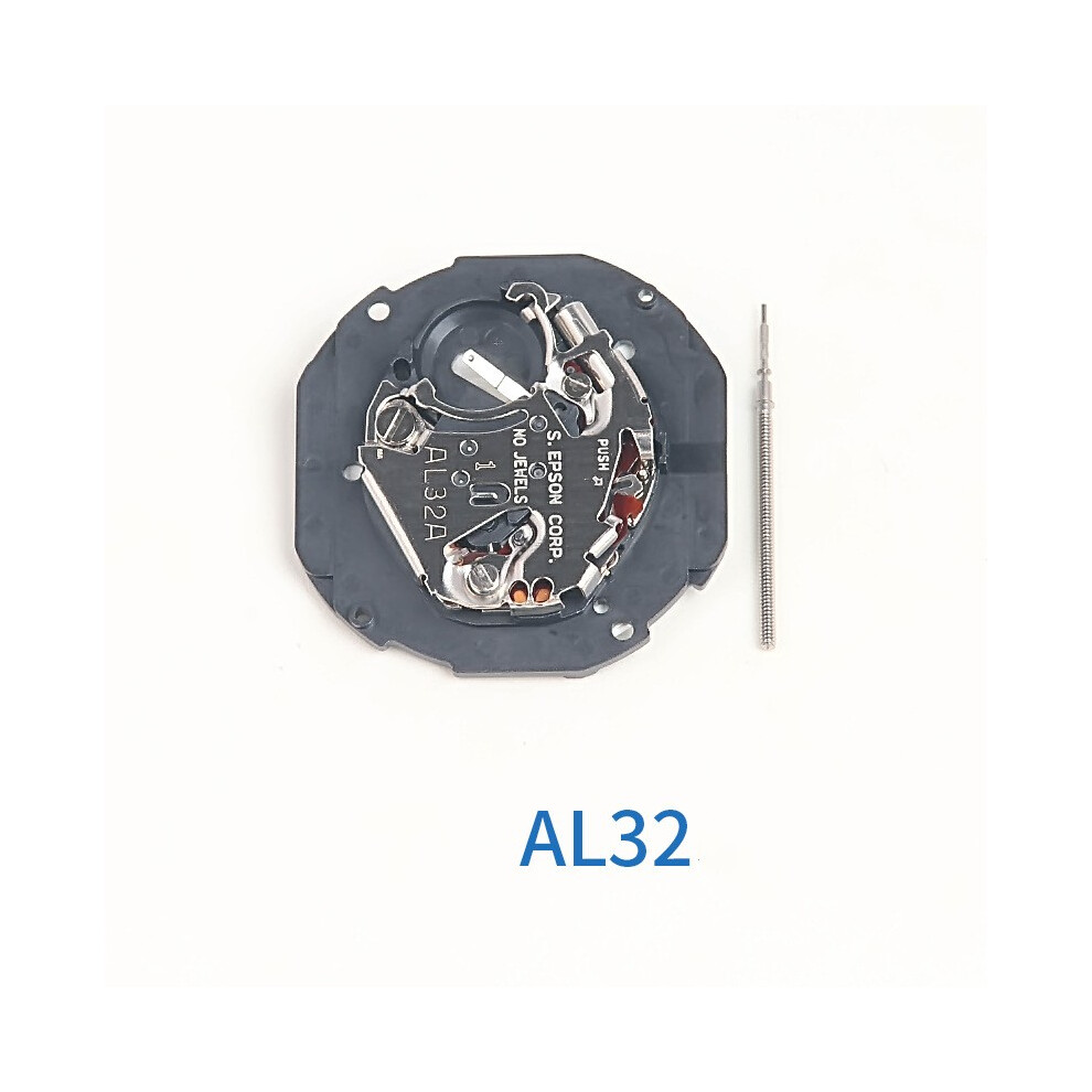 Watch Movement Repair Parts For Al32a/Al32 Quartz Movement Single Calendar Silver 320997394709