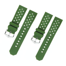 (Army Green) 22mm Silicone Watchband Strap, Water & Sweat Resistant ?C Compatible with TAG Heuer