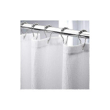 180x210cm Extra Long Shaffle Shower Curtain, Heavy Duty Waffle Weave Fabric Hotel Quality Bathroom