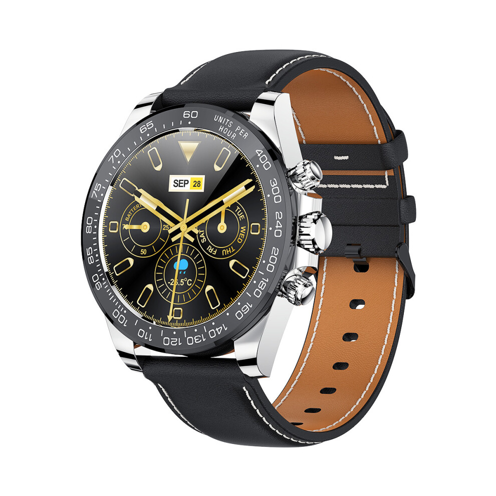 (Belt black) AW13pro Smartwatch Heart Rate Detection Bluetooth Talking Smartwatch