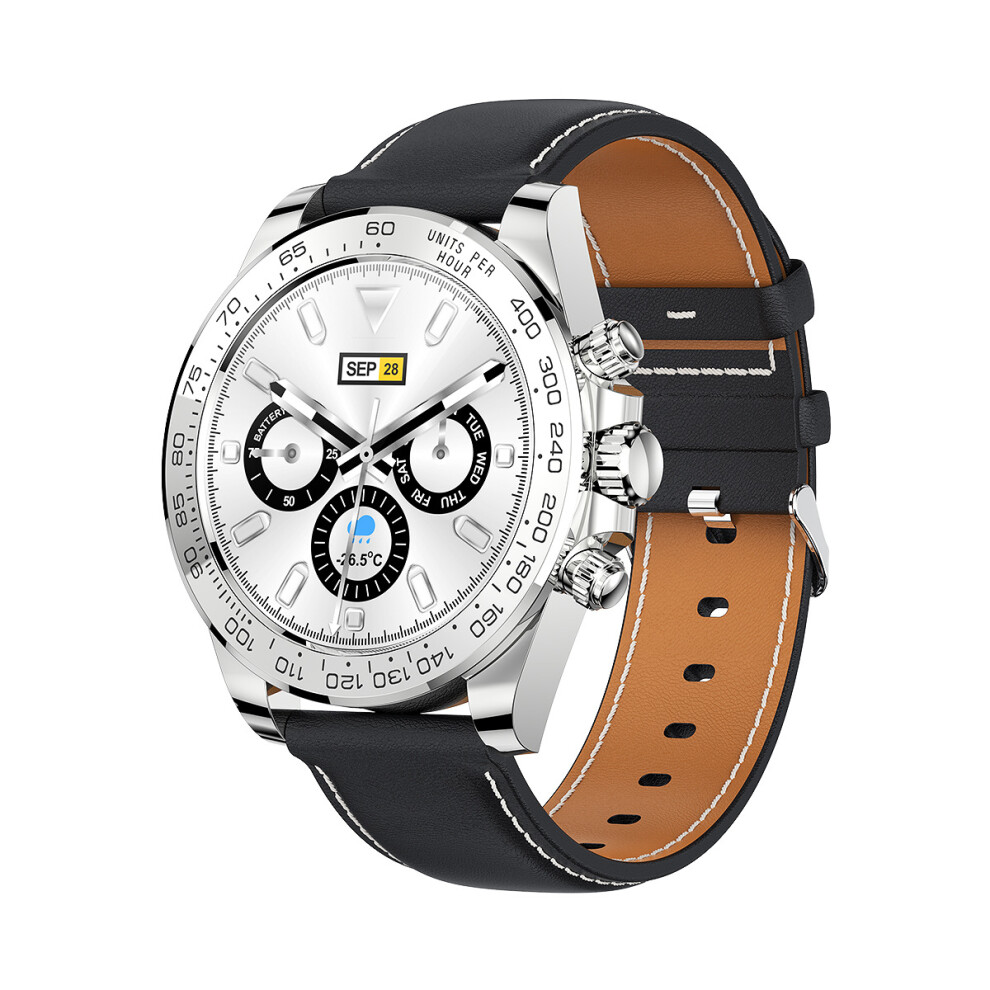 (Belt silver) AW13pro Smartwatch Heart Rate Detection Bluetooth Talking Smartwatch