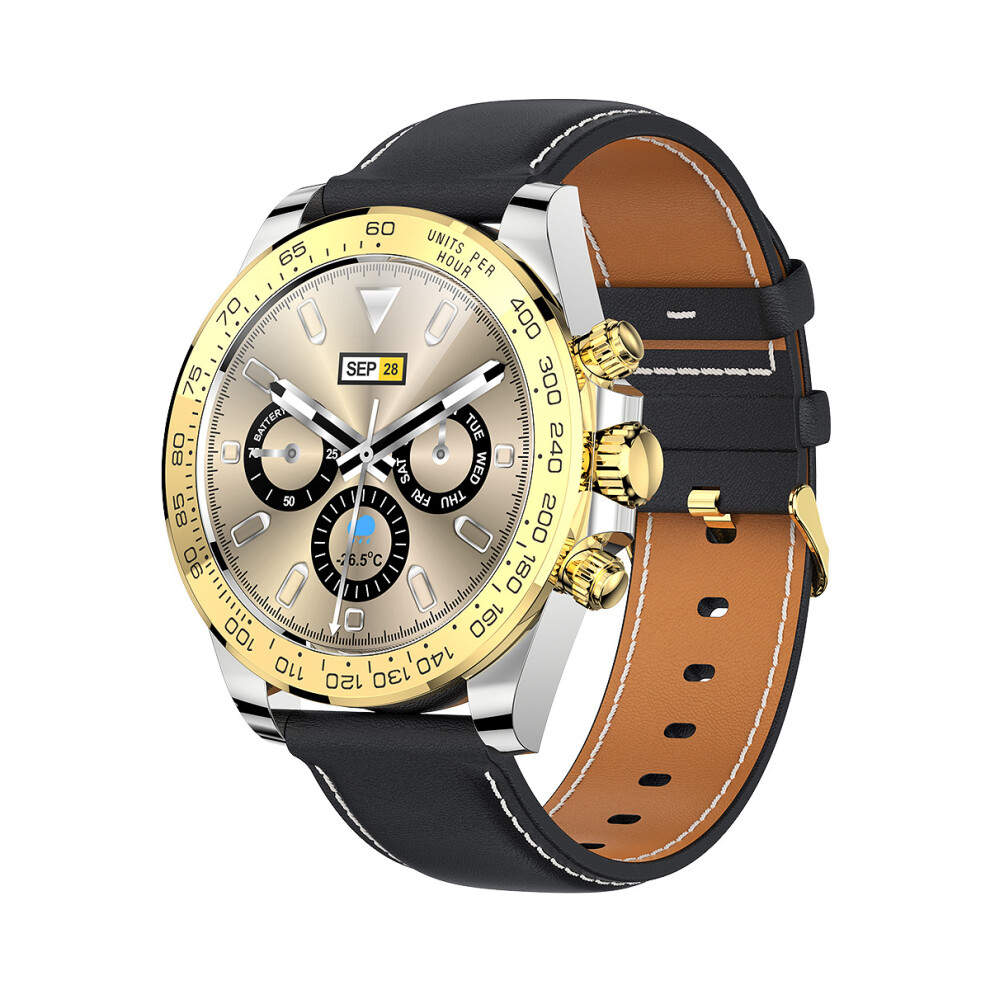 (Belt gold) AW13pro Smartwatch Heart Rate Detection Bluetooth Talking Smartwatch
