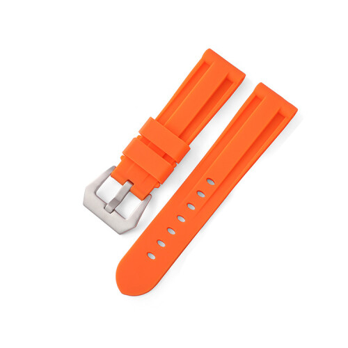 (Orange, 26mm) Compatible For Panerai Silicone Strap Interchangeable bracelets