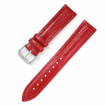 (Red, 22mm) Genuine Patent Leather Shiny Strap Interchangeable Strap Wrist Strap