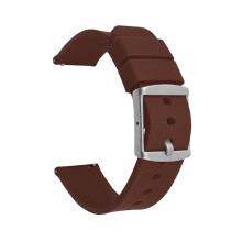 (Brown) Suitable For Omega Straps Swatch Co-branded Moon Planet Watch Straps 20MM