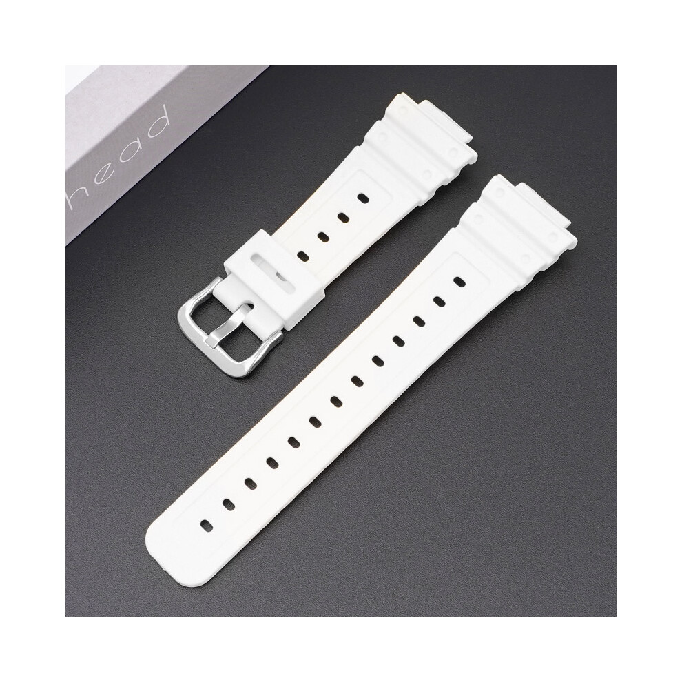 White (White) Substitute For Casio Watch Strap Dw-6900/Gw-M5610/Dw-5600E Coloured Strap