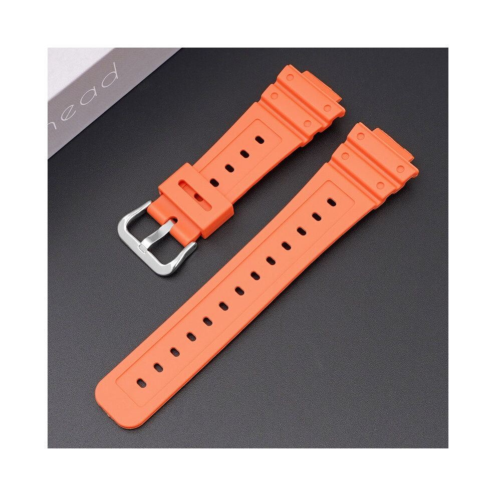 Orange (Orange) Substitute For Casio Watch Strap Dw-6900/Gw-M5610/Dw-5600E Coloured Strap