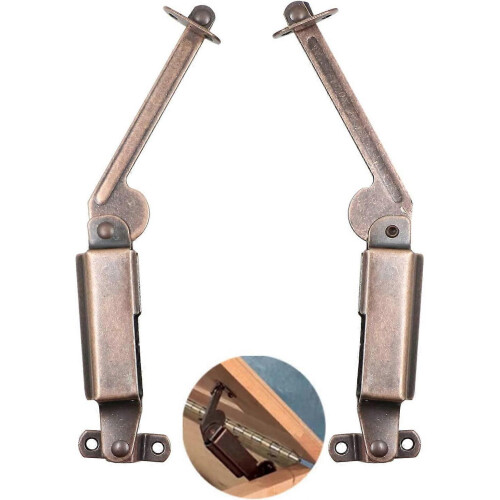 Cupboard Spring Hinge Support Door - Iron Shock Absorber, Spring Buffer, Lid Support Hinge for Cupboard, Kitchen, Flap, Closet, Toy Box, Wardrobe, Fur