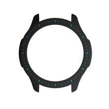 (Black and Blue) PC Protective Watch Case For Amazfit GTR 4 Watch Full Screen Protector Cover
