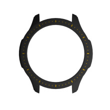 (Black and Yellow) PC Protective Watch Case For Amazfit GTR 4 Watch Full Screen Protector Cover