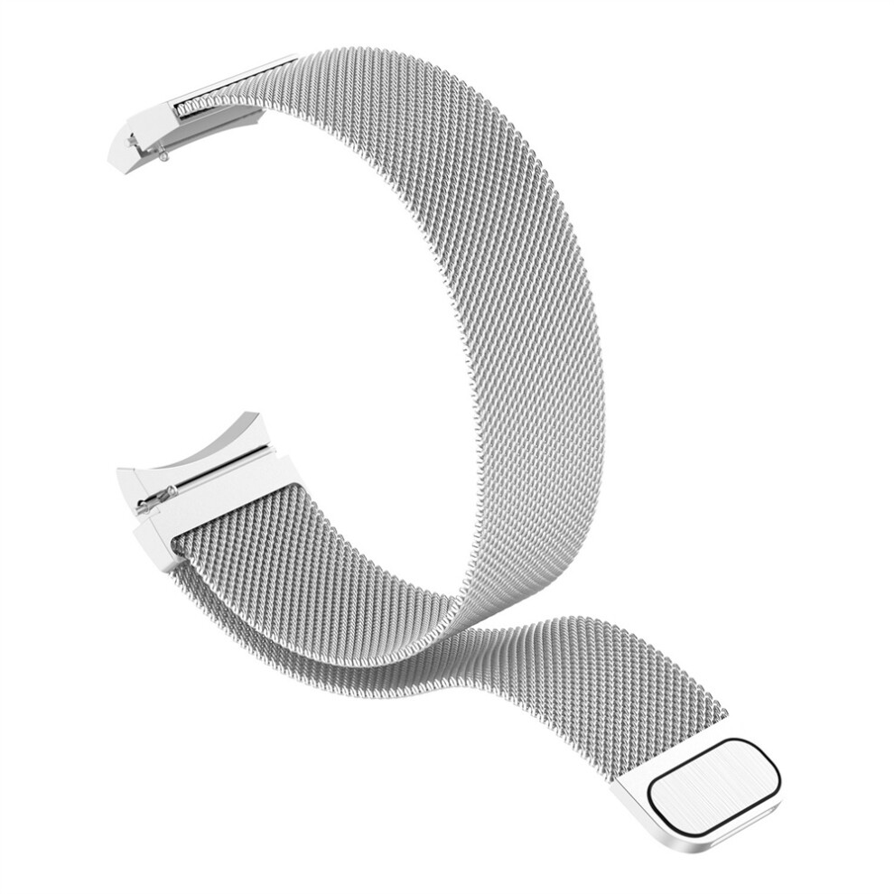 Silver (Silver) For Samsung Watch6/5/4 Classic Milanese Stainless Steel Braided Strap Watch Band