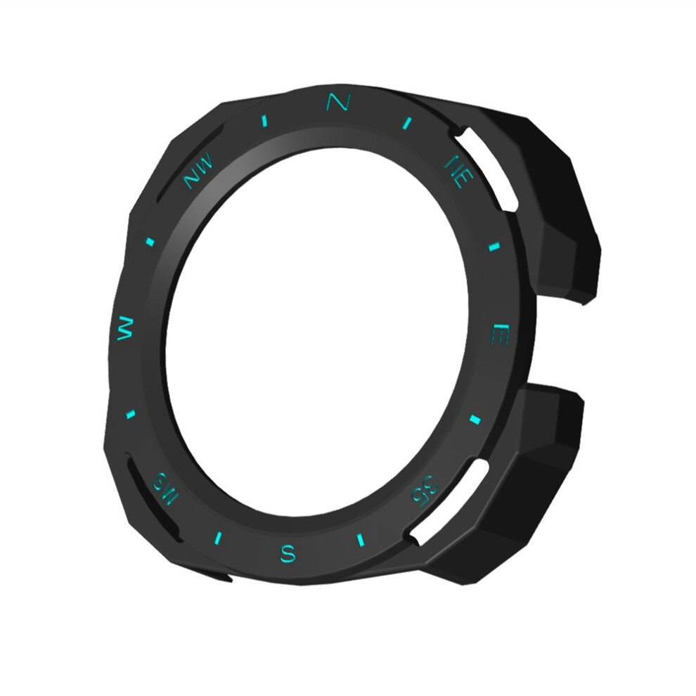 (Black And Blue) Pc Protective Watch Case For Huawei Cyber Smart Watch Screen Protector Cover Blue,Black 320997415312