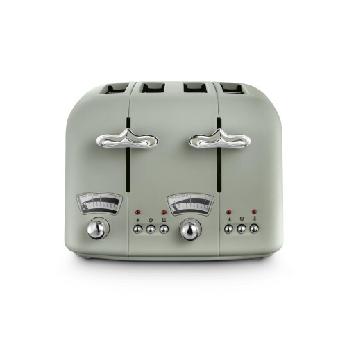 De'Longhi De'Longhi Argento Flora CT04.GR 4 Slice Toaster - Peppermint Green