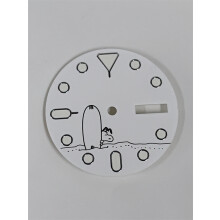 (White Luminous) 28.5mm Watch Repair Replacement Luminous Dial Face For NH36 Movement