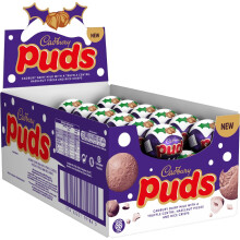 Cadbury Christmas Dairy Milk Puds, Chocolate Puds w/ Truffle Centre