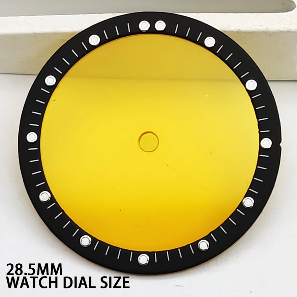 (Colour B) 28.5Mm Dial Watch Dial Luminous For Nh35/36/38/70 Movements Watch Accessories Green 320997427377
