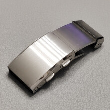 (20mm) Adjustable Length Stainless Steel Folding Buckle Double Snap Buckle Strap Buckle