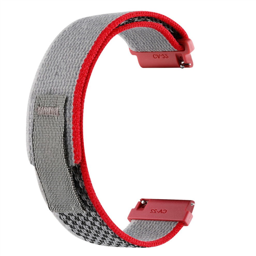 Red/Grey ( And 20Mm) For Samsung Watch4/5 Huawei Gt3 Amazfi Smartwatch Strap 20Mm22mm Nylon Strap