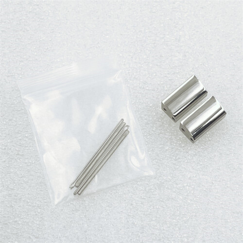 (Silver) 1 Pair For Nautilus Strap Case Head Beads pp Tape Head Grain Strap Head Beads 1